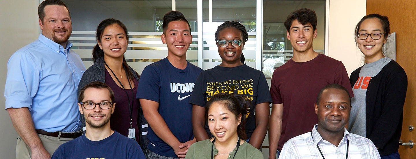 group of students and their mentor