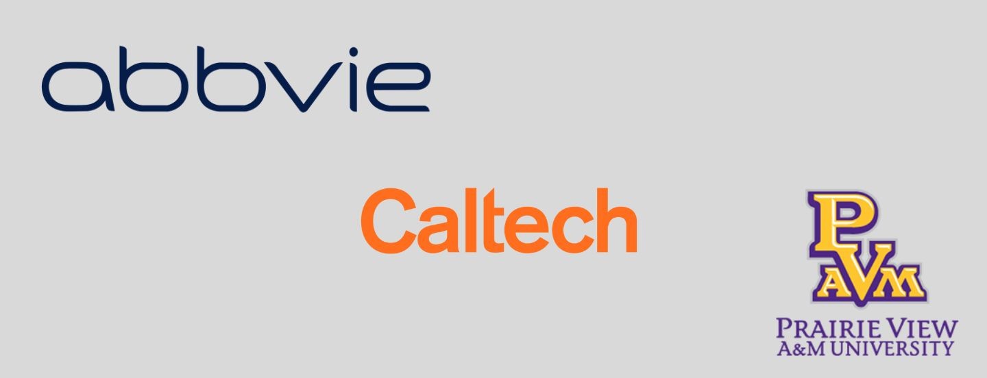 abbvie, caltech and PVAMU logos