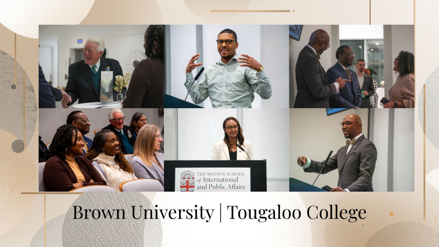 brown Tougaloo cover with photos from book celebration