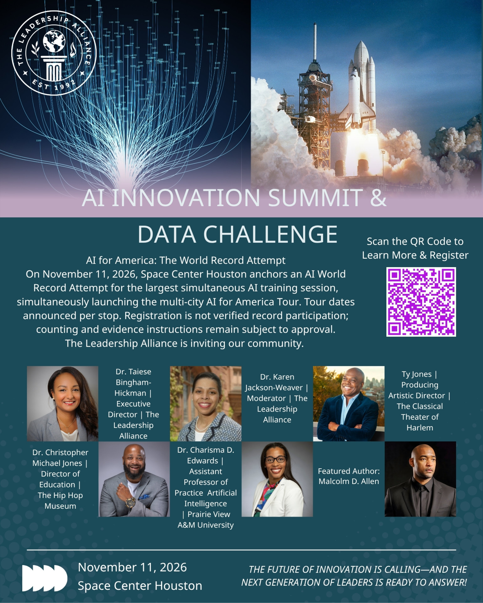 speaker flyer for AI Summit
