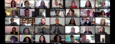 screenshot of zoom attendees