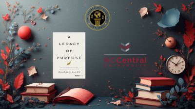 legacy of purpose book cover nccu logo