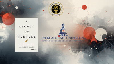 legacy of purpose book cover morgan state university logo