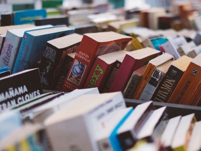 books in a shelf