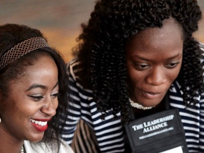 Mentor and mentee discussing