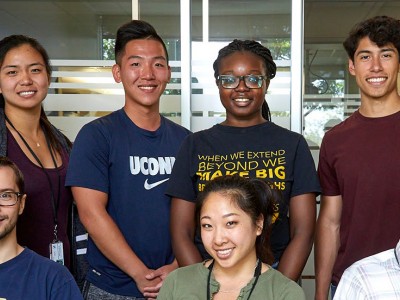Group of students and their mentor