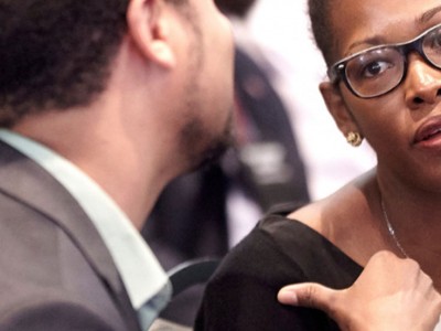 Group of people discussing