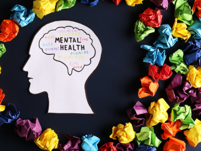 illustration of head mental health